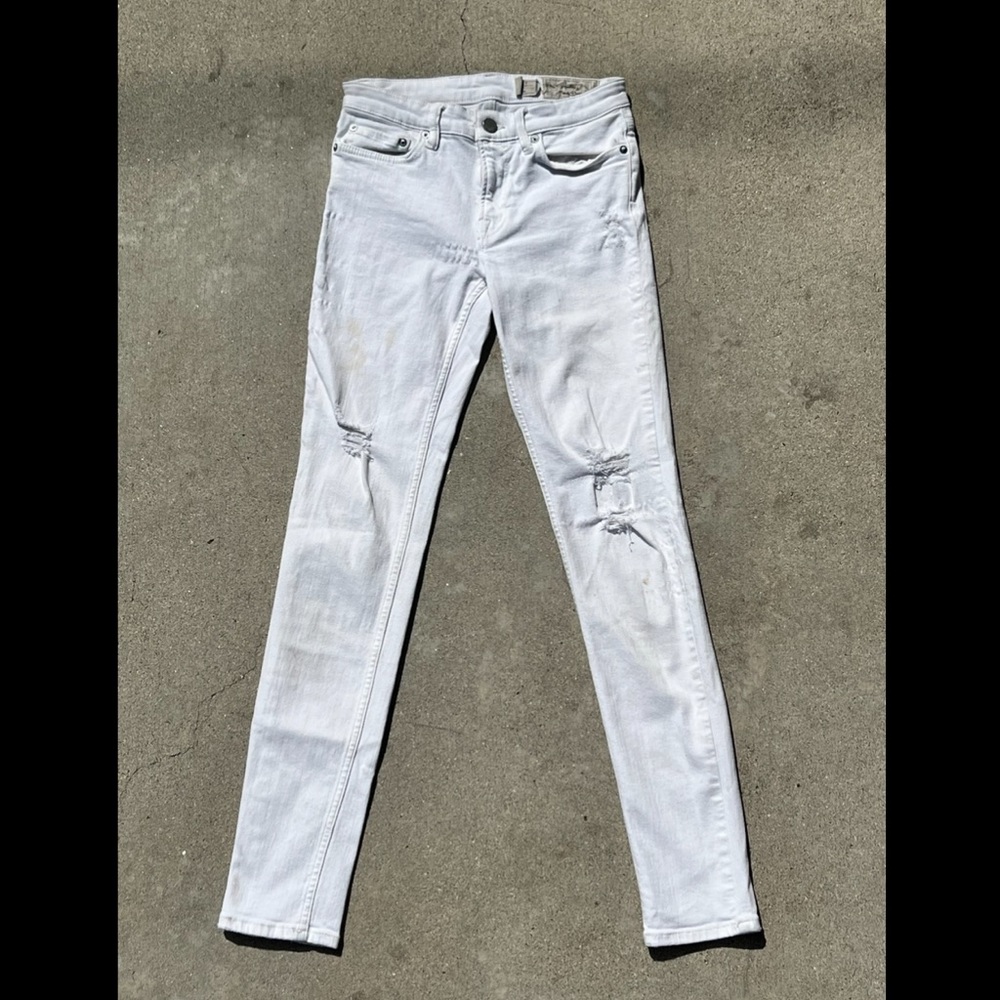 All Saints White Skinny Jeans - Size 26